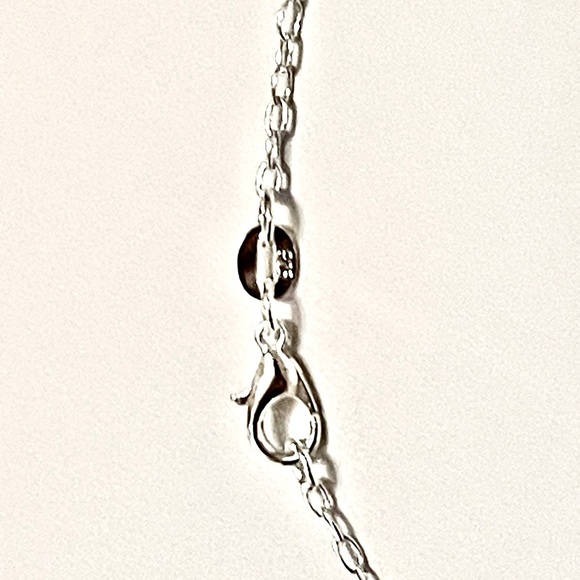 Sterling jade necklace - Picture 3 of 3